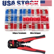 Assorted Crimp Spade Terminal Insulated Electrical Wire Connector Kit Set