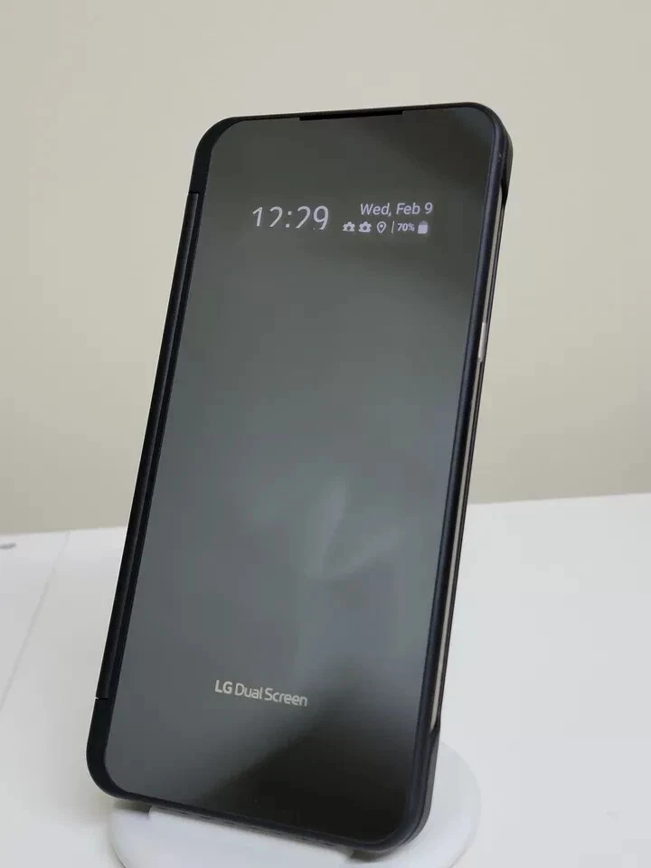 Funda Original LG Doble Pantalla para Teléfono LG V60 ThinQ 5G LM-V605N OEM Buena - Negra Foto 3 de 4