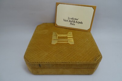Van Cleef & Arpels Velour Watch Box, and Booklet, Vintage 1980's  