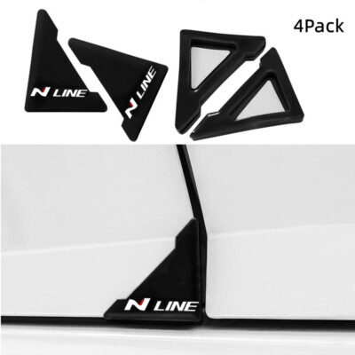 Black N Line Car Door 90° Angle Corner Edge Guard Cover Anti-Collision Protector
