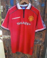 Manchester United  Home Shirt 1998/2000 Umbro Keane  Size  L
