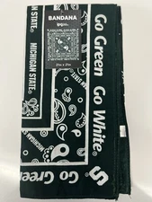 RARE! 21" Bandana Scarf Michigan State by IPG Team Sports & FAST FREE SHIP!