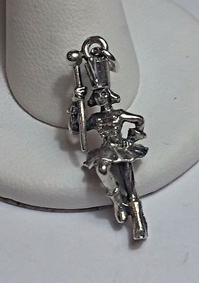Wunderschöner CELLINI Sterling Silber 925 3-D Grand Marshall Parade Charm Anhänger