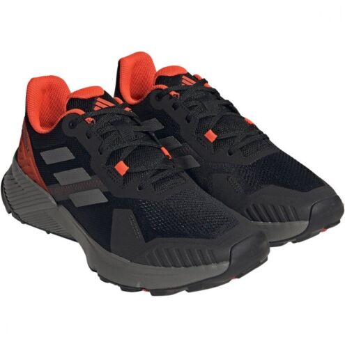 Adidas Terrex Soulstride Trail Running Hiking Shoes Black Red Men’s Sz 12 IF5010 - Picture 1 of 10