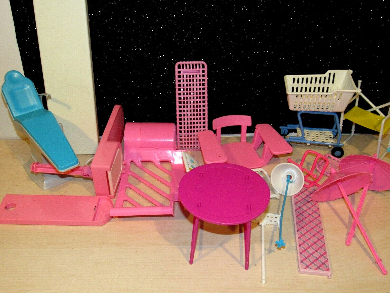 Vintage Lot of 19 Barbie Furniture and Accessory Lot w/Dentist Chair eBay