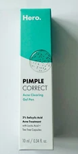 Hero Cosmetics Pimple Correct Acne Clearing Gel Pen - 0.34 fl oz EXPIRY: 12/2025
