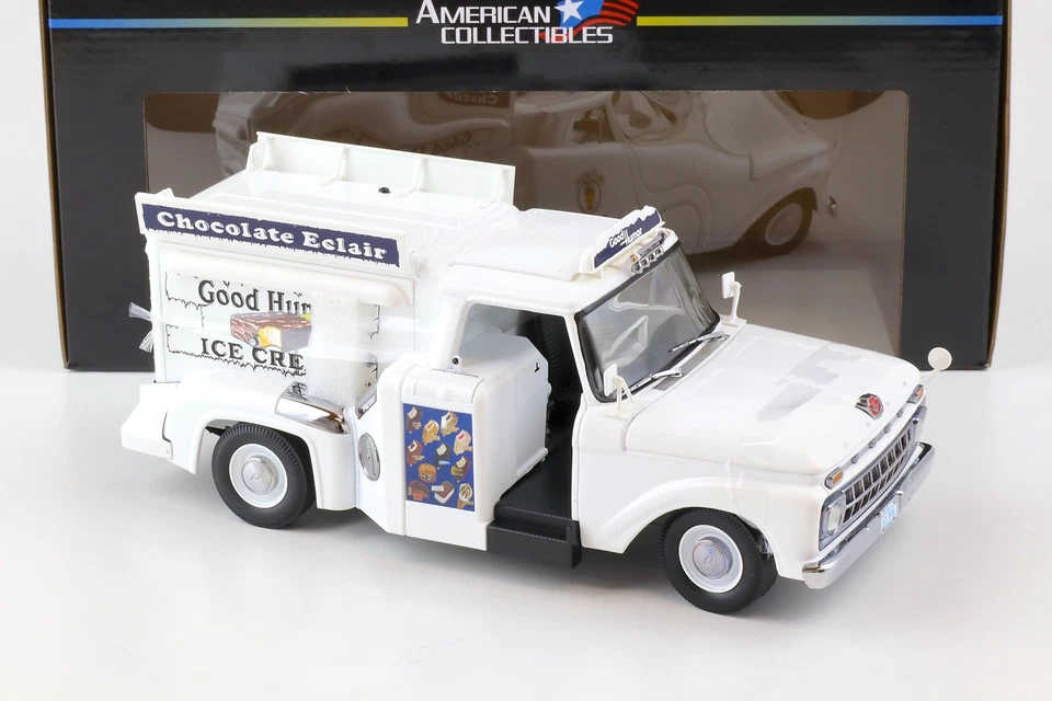 1:18 Sun Star 1965 Ford F-100 Personalizzato Cab Pick-Up Ice Cream Camion Good - Immagine 2 di 4