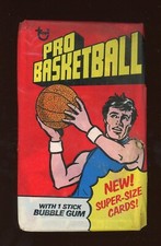 1976 Topps Basketball Unopened Wax Pack VG-20 (lower grade)