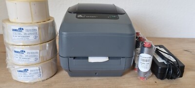 Zebra Gk420t Etikettendrucker/ Labeldrucker/Laserdrucker mit Zubehör Top Zustand