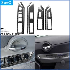 9Pcs Real Carbon Fiber Window Lift Switch Panel Cover For Dodge Avenger 2008-10