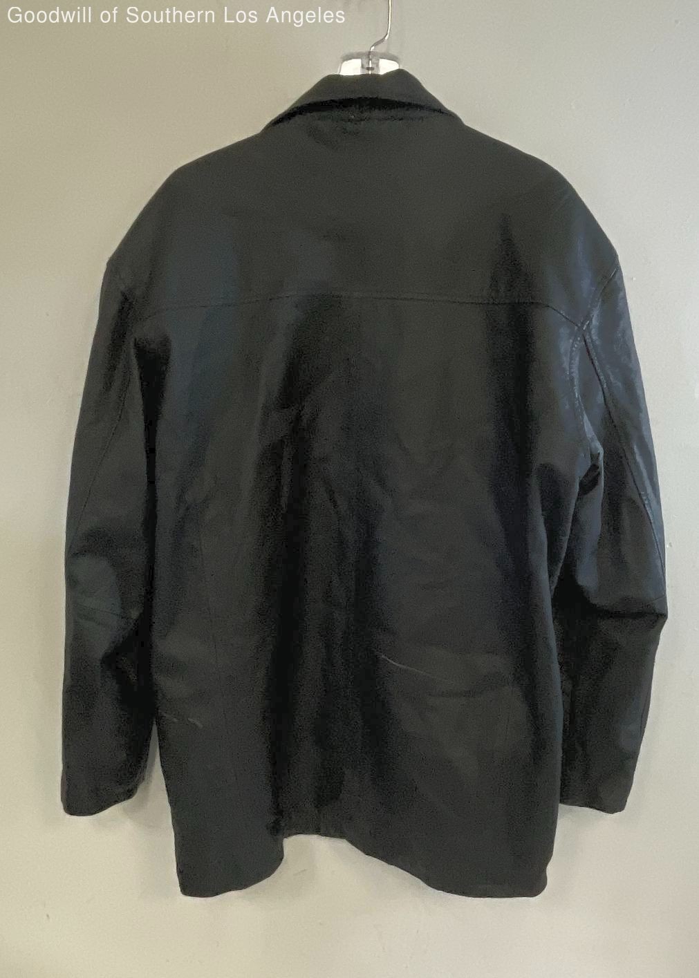 Evolution Black Top Grain Leather Jacket Coat Adu… - image 4