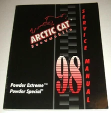 Arctic Cat 1998 Powder Extreme  Specail Service Manual Repair Shop