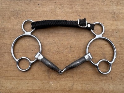 BOMBERS Bits Eggbutt 2½ Ring Smooth Jointed 140mm English Bit~  5.5'' Mouth