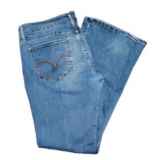 Levi's 524 Women's Bootcut Low Rise Blue Jeans Size 11M 30x32 Medium Wash