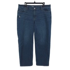 Old Navy Dark Blue Boyfriend Loose Mid Rise S...