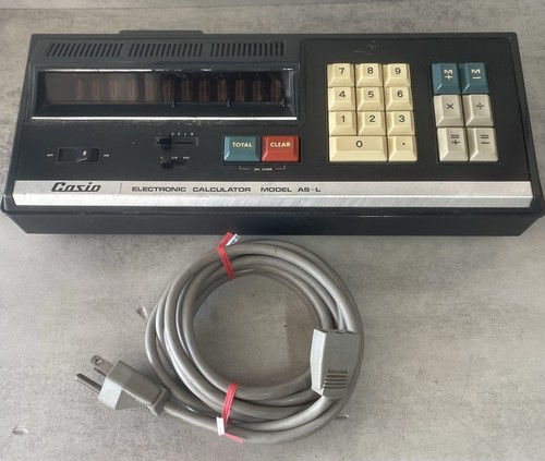 Vintage Casio AS-L Nixie Tube Electronic Calculator 1971 Japan