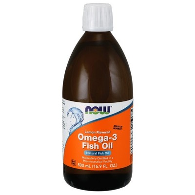 Omega-3 Fischöl flüssig 16,9 fl oz (500 ml) mit Zitronengeschmack Now Foods
