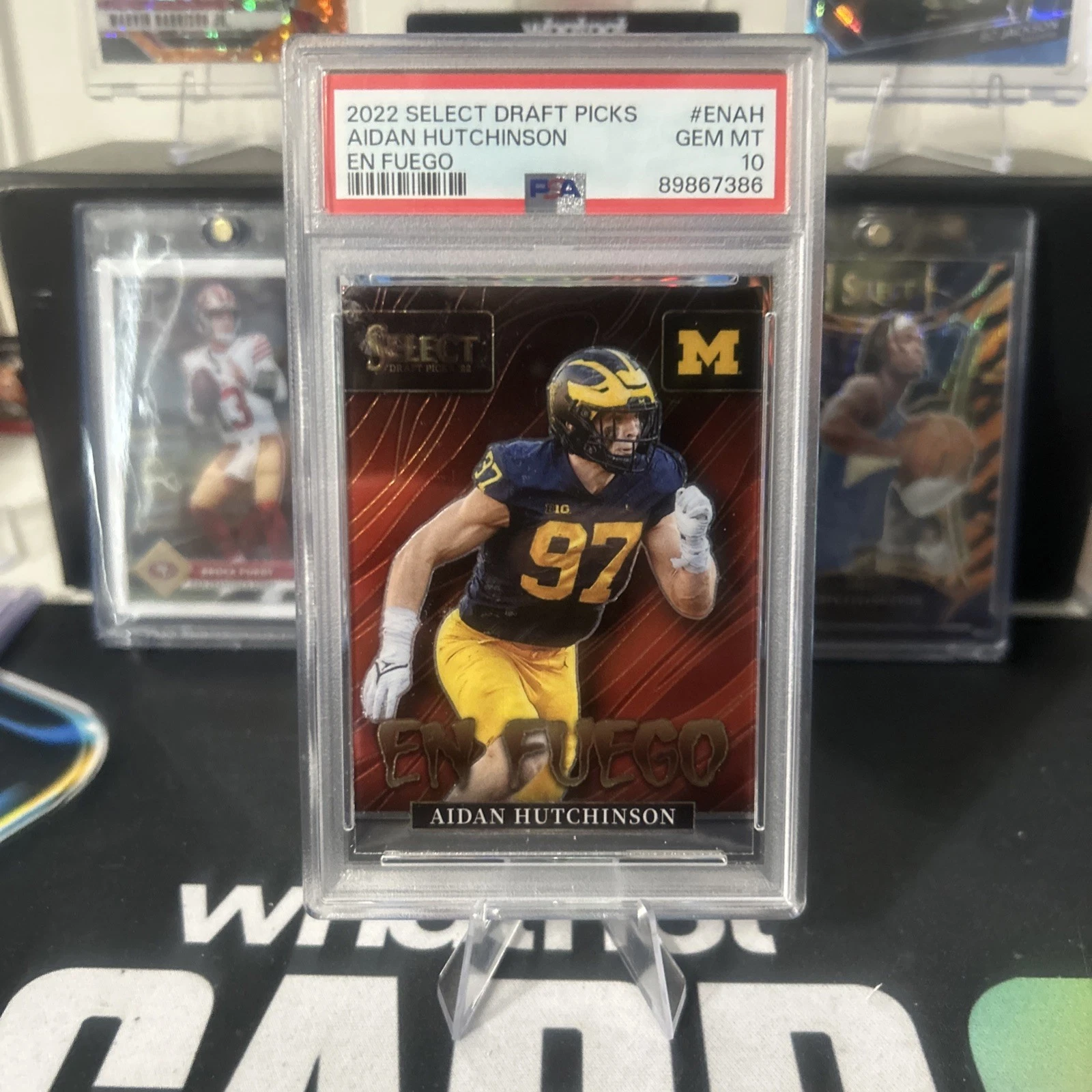 Aidan Hutchinson Panini Select Draft Picks EN Fuego #ENAH Base