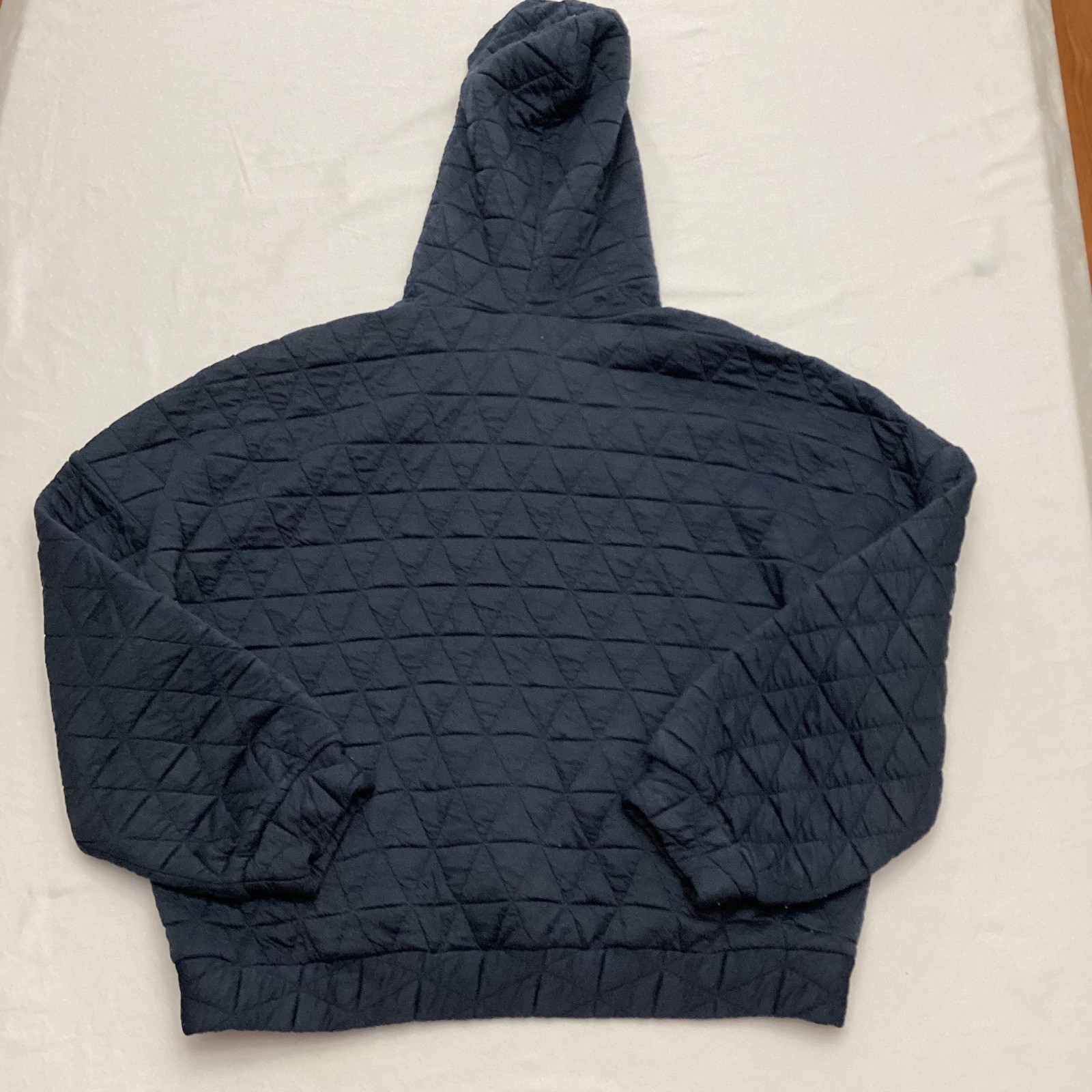THINGS BETWEEN Quilted Geometric Pullover Hoodie … - image 9