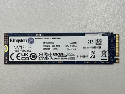 Kingston NV1 PCIe NVMe SSD 2TB  M.2 2280 - SNVS/2000G