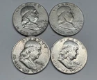 Lot # 1320 - Franklin Half Dollar - 90% Silver - 2.00 Face - Unknown Grade