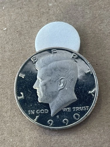 Selling As Shown - 1990 S Proof Coin-KENNEDY HALF DOLLAR-Nice Rim-Free Shipping