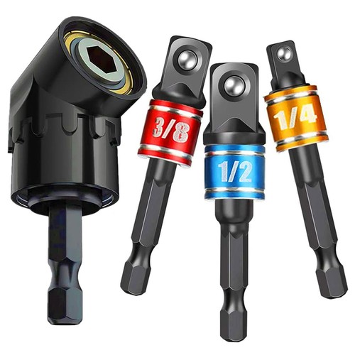 Impact Grade Socket Adapter Set - 3 Pcs Extension Drill Bit Socket Wrench Ada...
