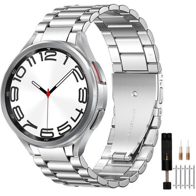 Masten No Gap Metallarmband kompatibel mit Samsung Galaxy Watch 7 6 5 4 44mm
