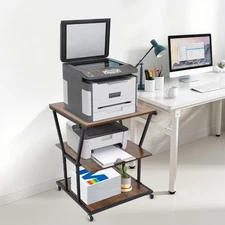 3-Tier Printer Stand Printer Storage Cart Printer Stand for Home/Office