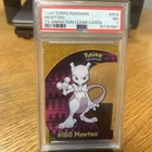2000 Topps Pokemon Mewtwo TV Animation Clear Cards #7 PSA 7