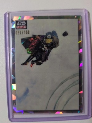 2023 Topps Star Wars Galaxy Vader Redeemed #35 Atomic Refractor 32/150