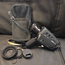 FILM TESTED WORKING Bauer C107XL Super 8 Camera W/ Soft Case and Accessories
