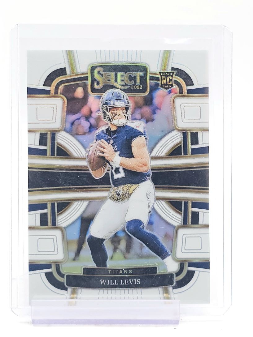 WILL LEVIS 2023 SELECT CONCOURSE ROOKIE WHITE PRIZM TITANS RC /35 Q1220