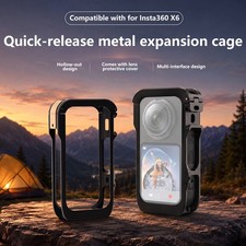 Aluminum Quick Release Camera Cage Frame for Insta360 X6 Anti-Fall Protection