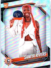 2025 Panini Prizm WNBA #150 Saniya Rivers Silver Prizms