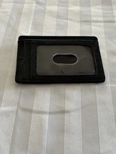 Buffway Mens Black Wallet With ID Window 