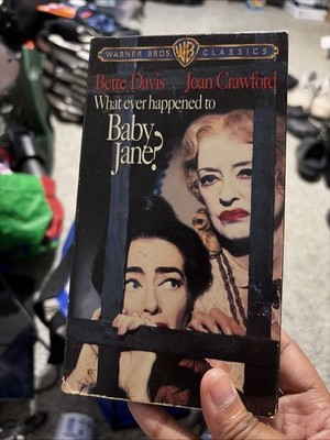 WHAT EVER HAPPENED TO BABY JANE? VHS JOAN CRAWFORD BETTE DAVIS HORROR CLASSIC