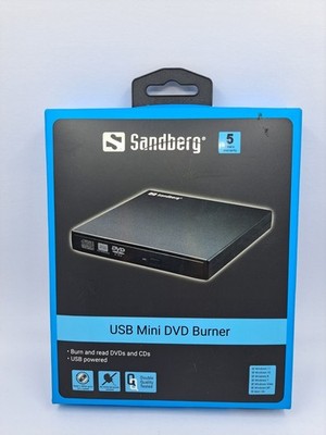 Sandberg USB Mini DVD Burner Extern CD DVD Laufwerk Neu OVPLagerungsspuren_0.4_5