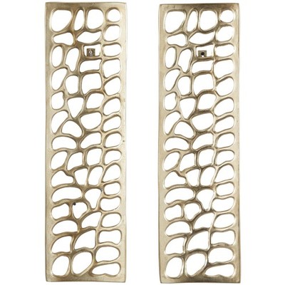 Deco 79 Aluminum Metal Abstract Home Wall Decor Cutouts
