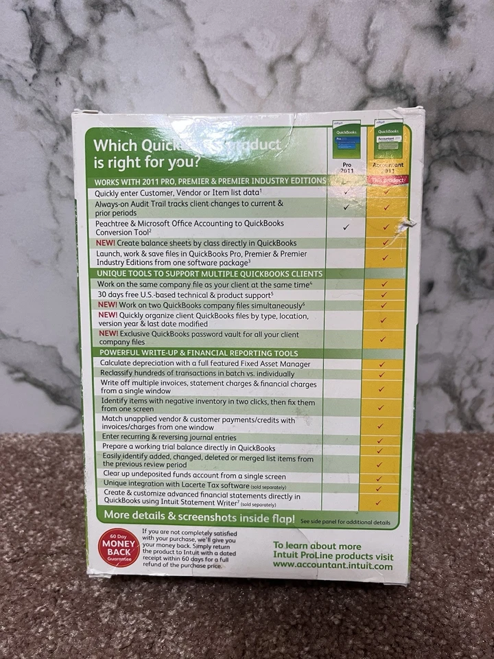 NEW INTUIT QUICKBOOKS ACCOUNTANT 2011 *EDUCATION VERSION* WINDOWS FULL RETAIL US - Image 2 of 4