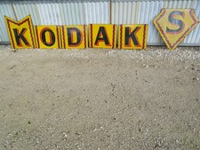 KODAKS plaque émaillée enseigne appareil photo ancienne art populaire old camera