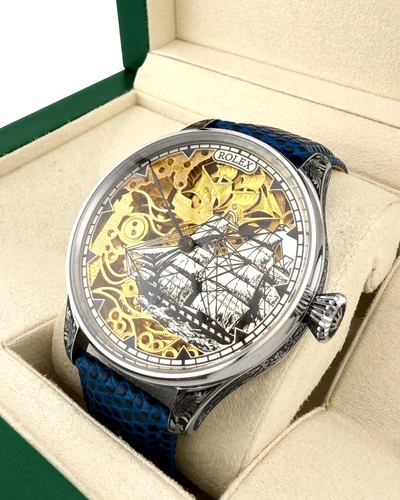 ROLEX MENS WATCH VINTAGE MOVEMENT IN A NEW QUALITY CASE, FULLY SERVICED.