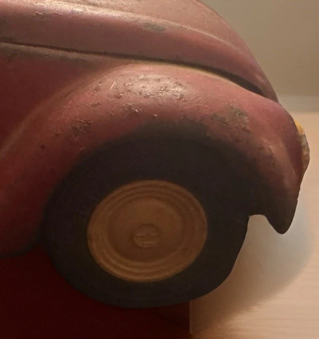 Vintage 1960s Red Tonka Volkswagen VW Beetle Bug #52680 Metal 8.5" Pressed Steel - Image 4 of 4