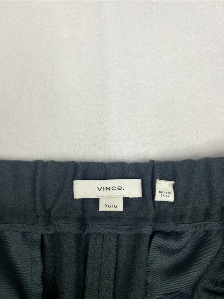 $365 Vince Acogedores Pantalones para Mujer XL Verde Bosque Mezcla de Lana Cintura Elástica Foto 3 de 4