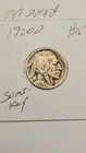 BUFFALO NICKEL 1920-D SEMI-KEY DATE INDIAN HEAD 1920D LOT #5
