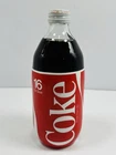 Vintage 80’s Coke Glass Bottle 16 OZ With Styrofoam Label & Twist Off Cap Sealed