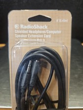 RadioShack Shielded Headphone/Computer Speaker Extension Cord-Brand New  