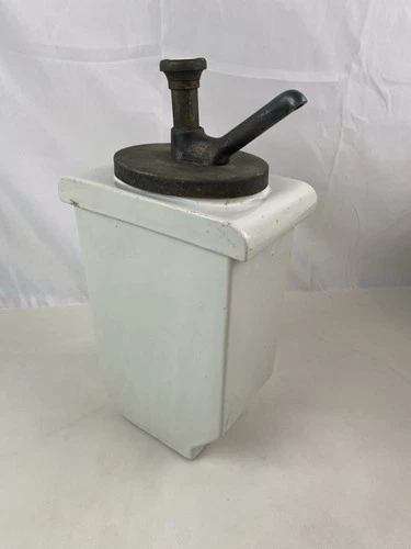 VINTAGE 1930s HALL IRONSTONE  PORCELAIN COCA-COLA Soda Fountain  Syrup Dispenser