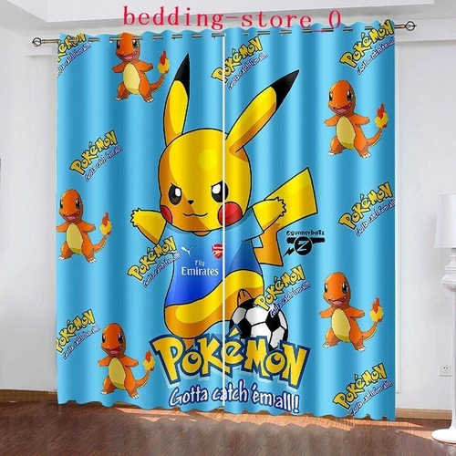 Tende Oscuranti 3D Spesse Bambini/Pokemon Pikachu Anello Termico Occhiello Superiore/Tende - Foto 74 di 93