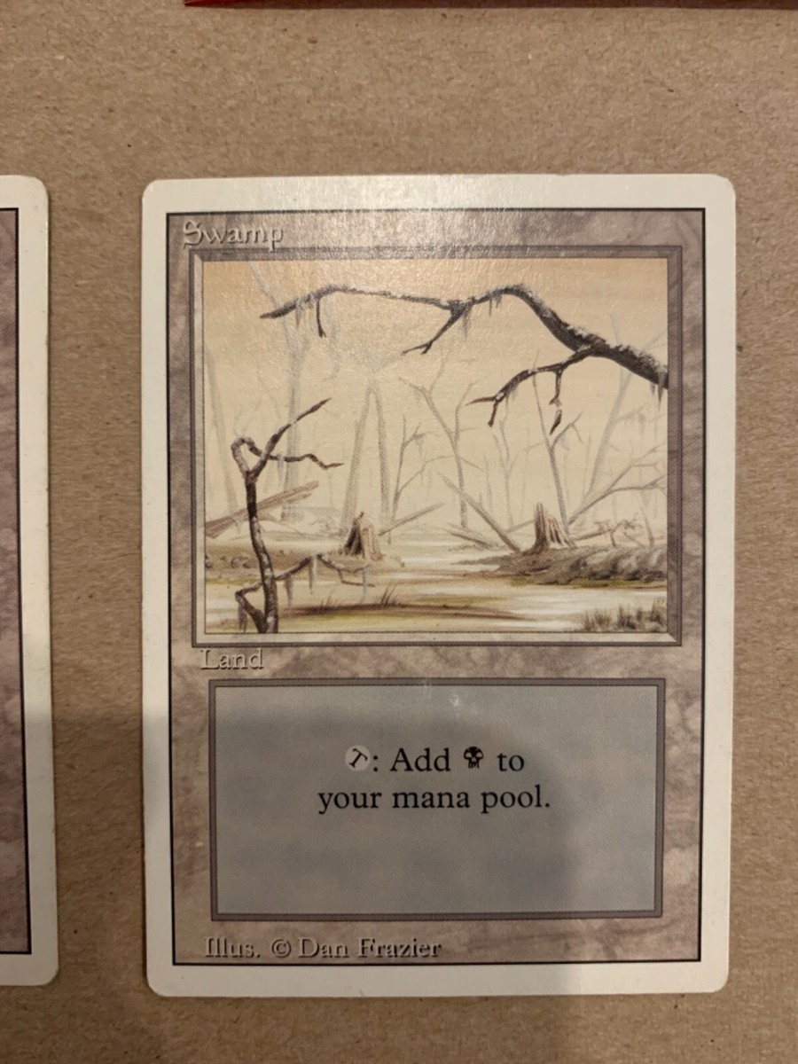 dan frazier mtg cards Magic The Gathering: MTG Dan Frazier Swamp Land Card (Great Quality)